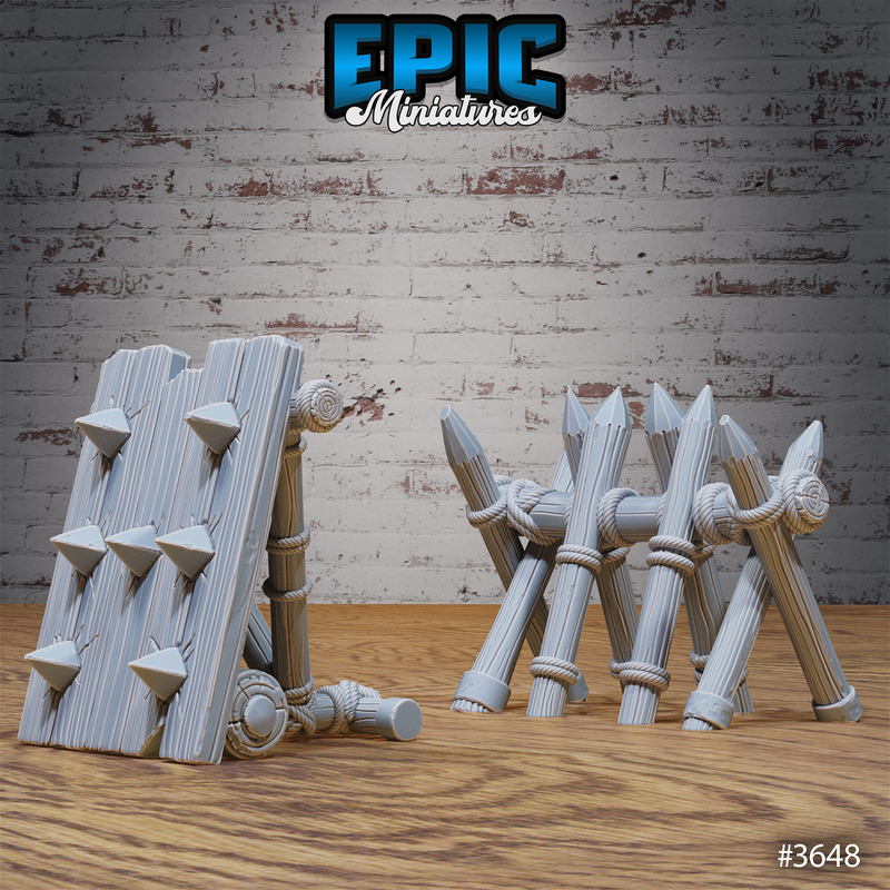 Bandit Camp Fortification Set 3D-printed model
