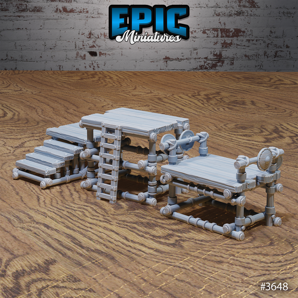 Bandit Camp Fortification Set 3D-printed model