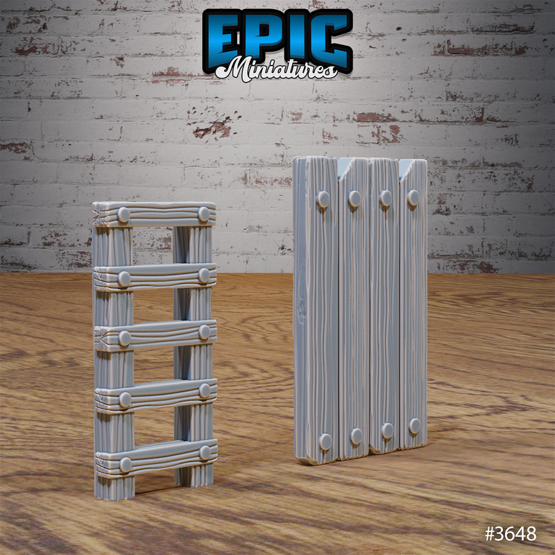 Bandit Camp Fortification Set 3D-printed model