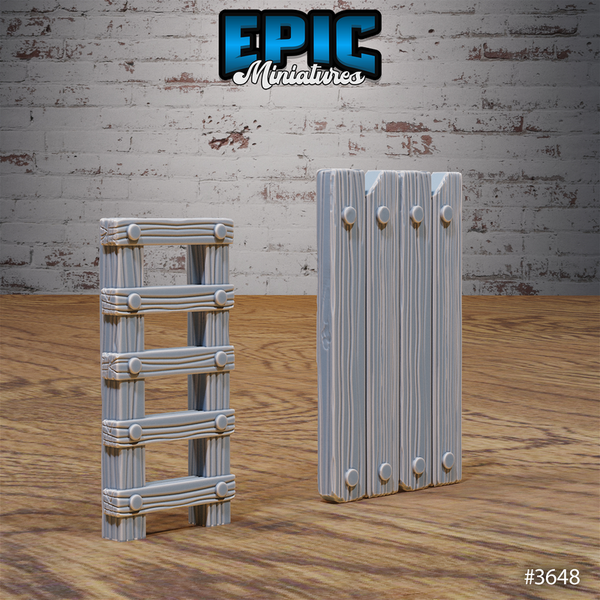 Bandit Camp Fortification Set 3D-printed model