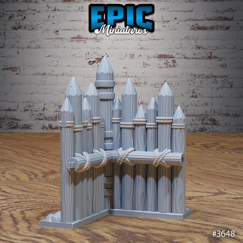 Bandit Camp Fortification Set 3D-printed model