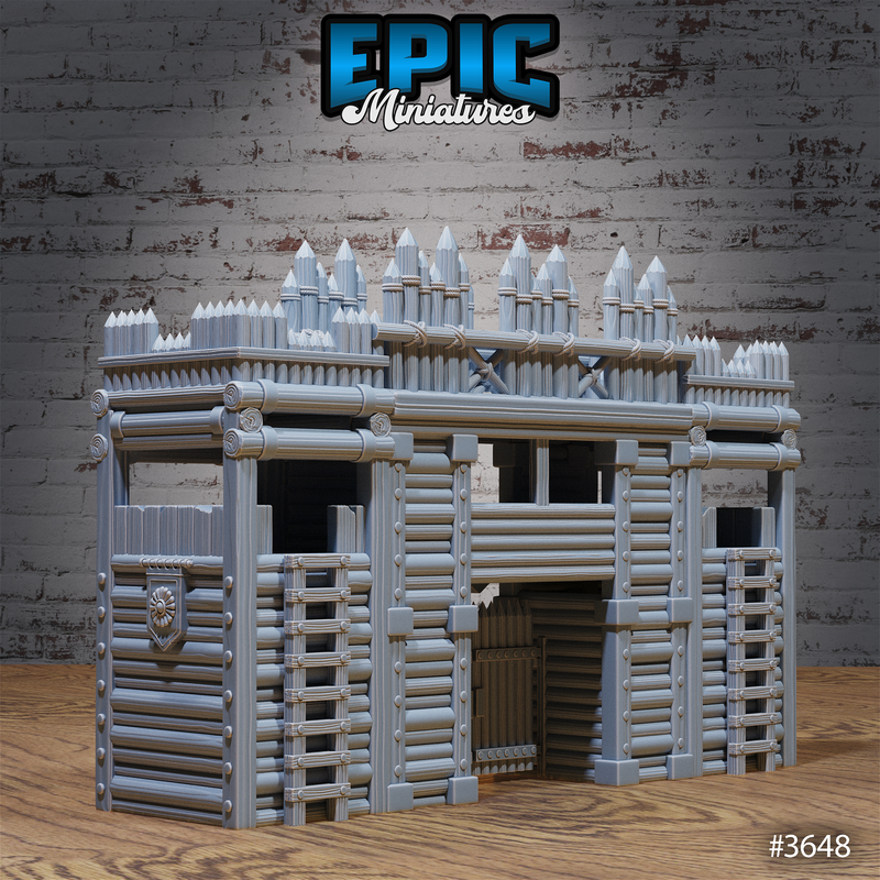 Bandit Camp Fortification Set 3D-printed model
