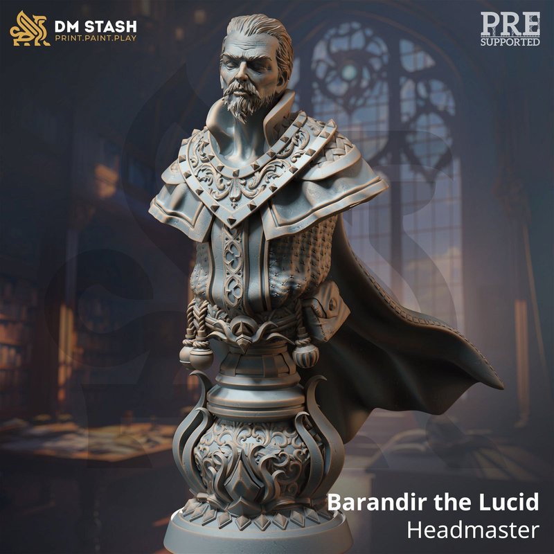 Barandir the Lucid - Headmaster BUST 3D-printed model