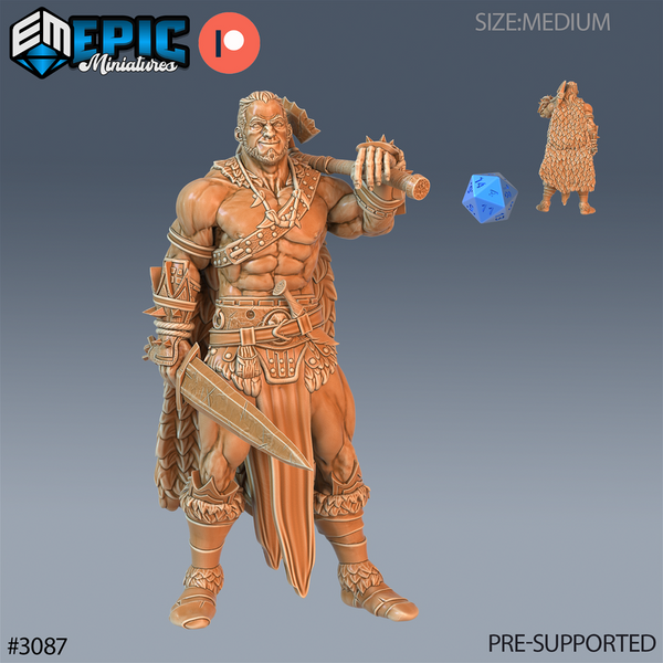 Barbarian 3D-printed model