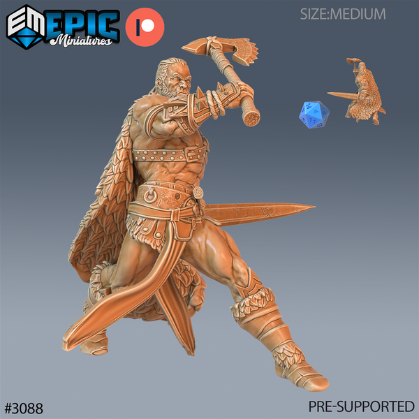 Barbarian 3D-printed model