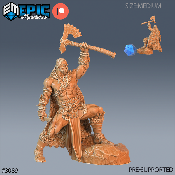 Barbarian 3D-printed model