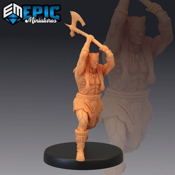 Barbarian Champion 3D-printed model