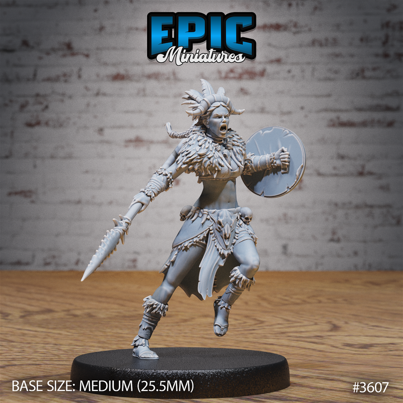 Barbarian Tribe Female 3D-printed model