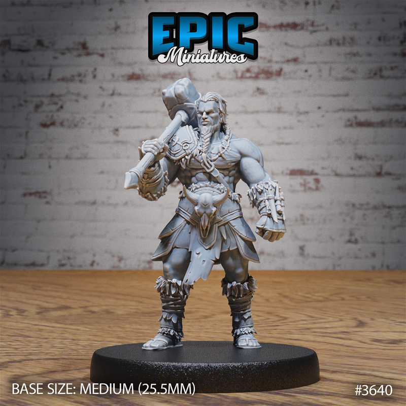 Barbarian Tribe Male 3D-printed model