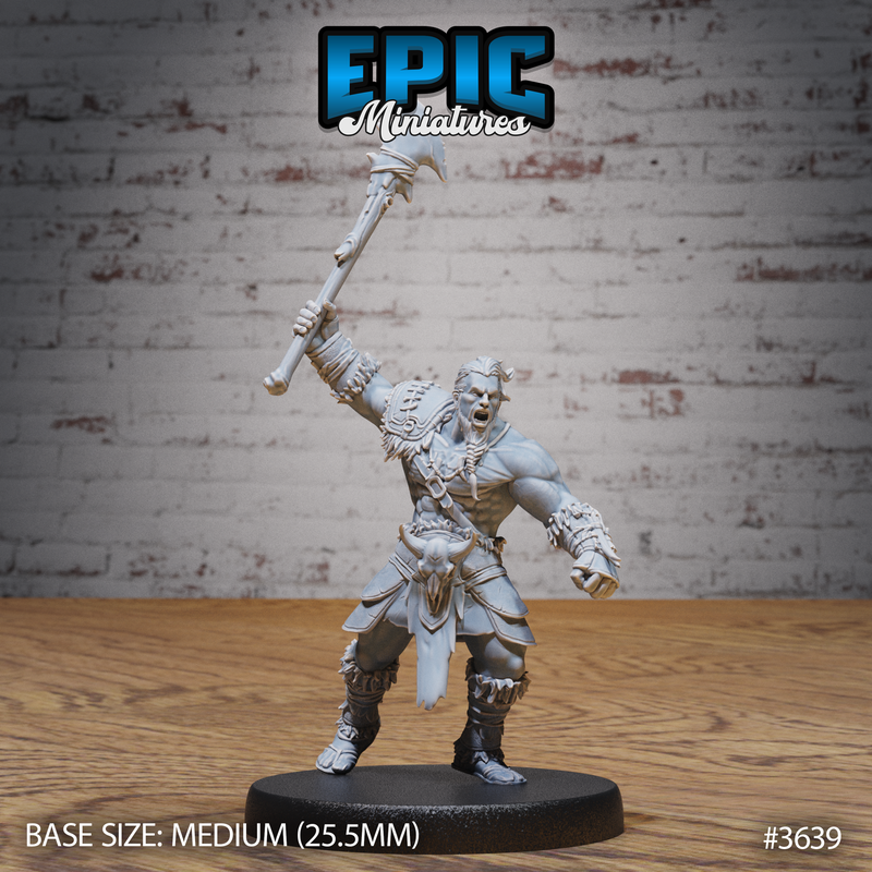 Barbarian Tribe Male 3D-printed model