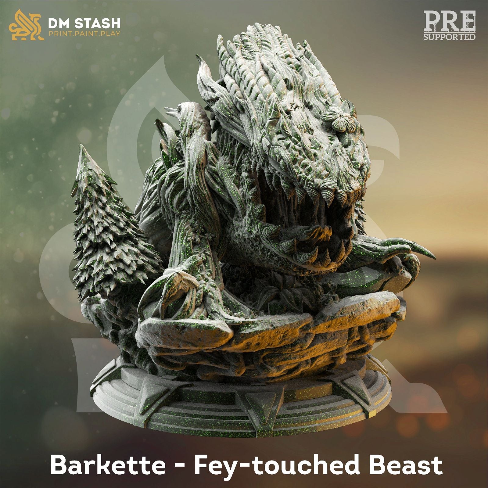 Barkette Fey-touched Beast - The Printable Dragon