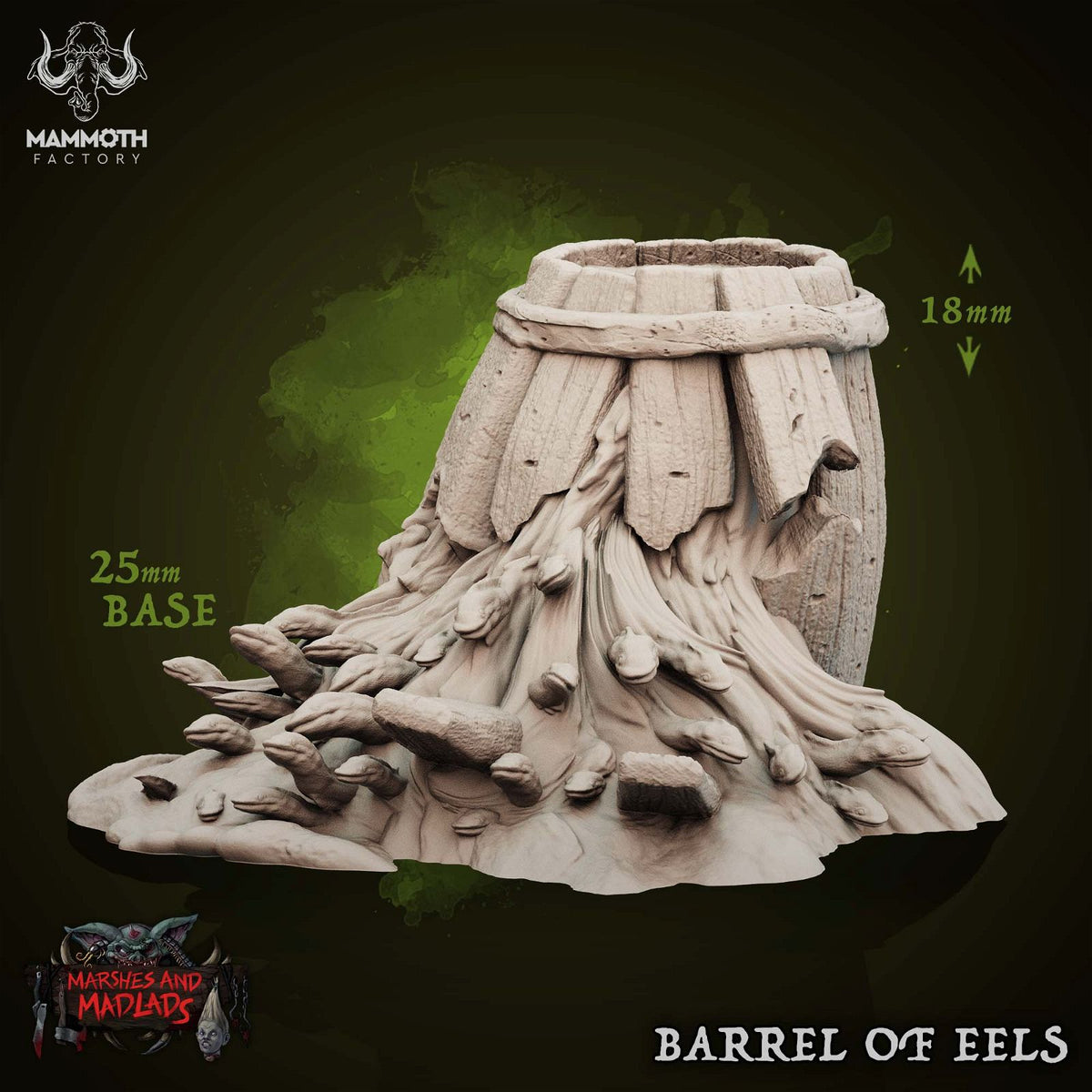 Barrel Of Eels - The Printable Dragon