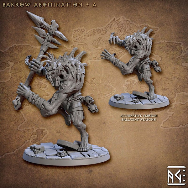 Barrow Abomination 3D-printed model