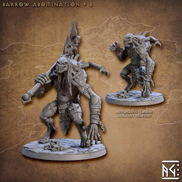 Barrow Abomination 3D-printed model