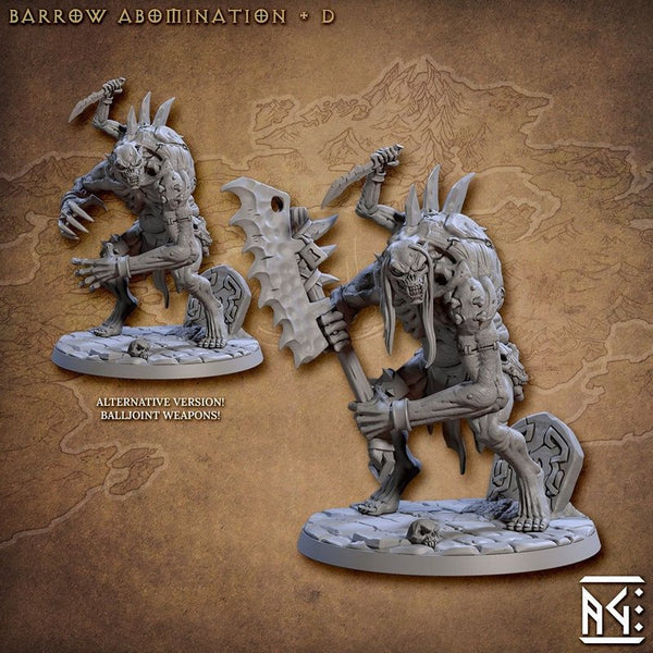 Barrow Abomination 3D-printed model
