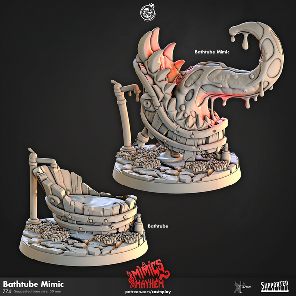 Bathtube Mimic 3D-printed model