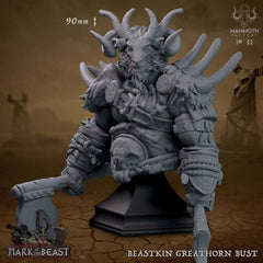 Beastkin Greathorn Bust 3D-printed model