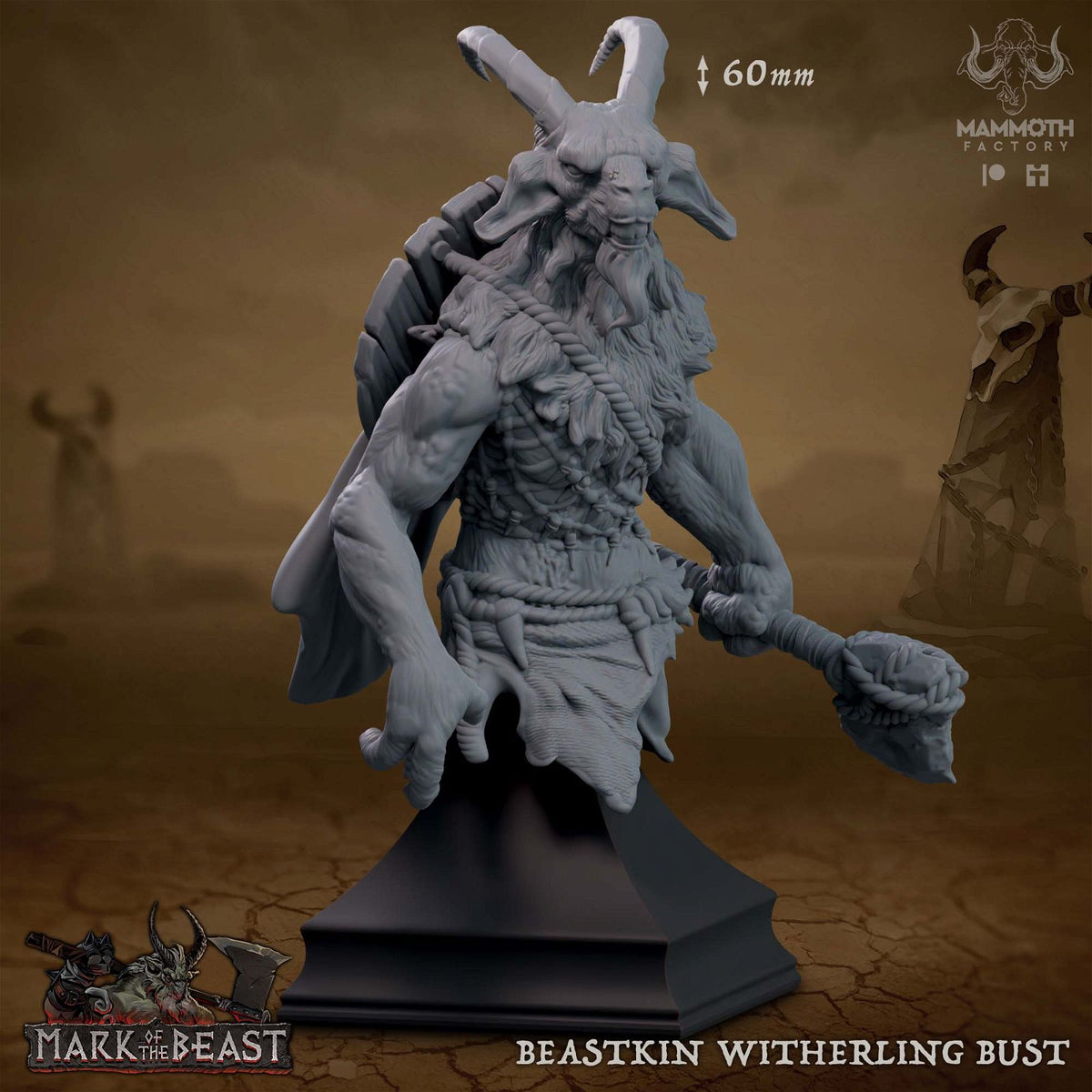 Beastkin Witherling Bust - The Printable Dragon