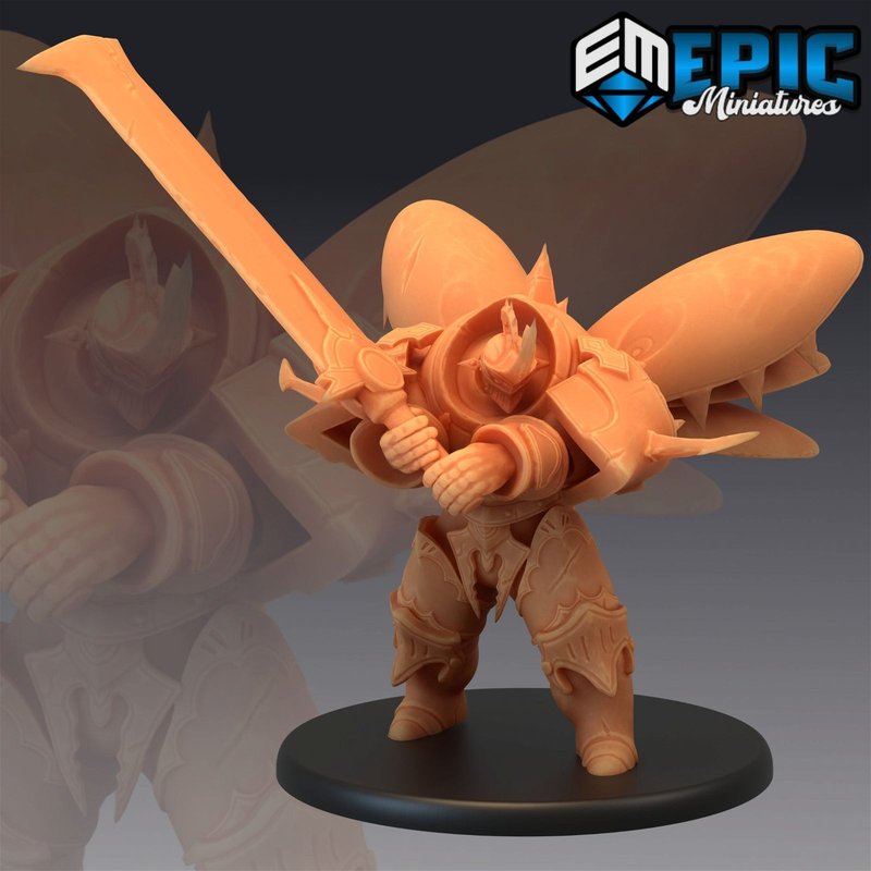 Beetle Knight 3D-printed model