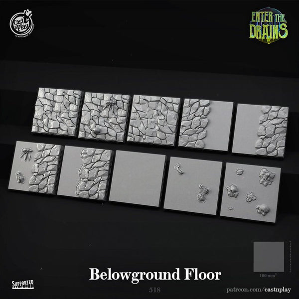 Below Ground Floor 3D-printed model