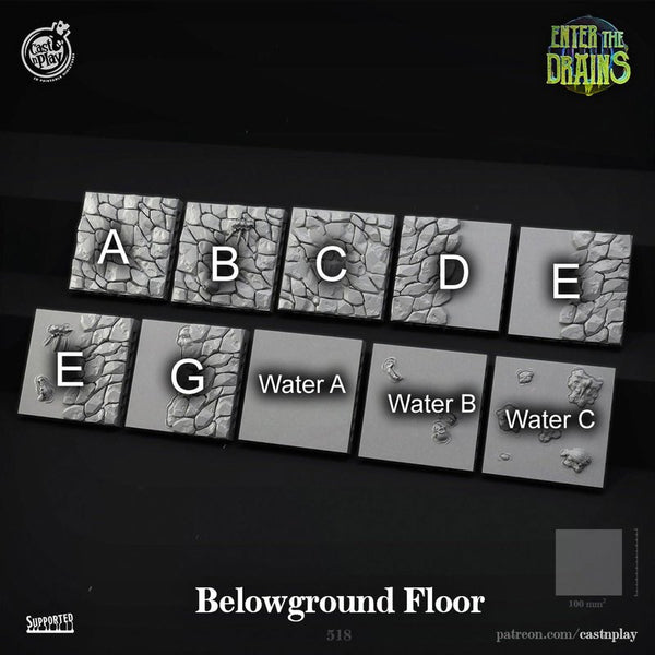Below Ground Floor 3D-printed model