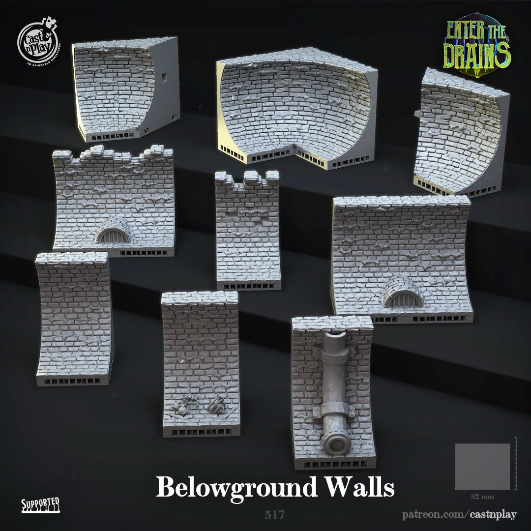 Below Ground Walls - The Printable Dragon