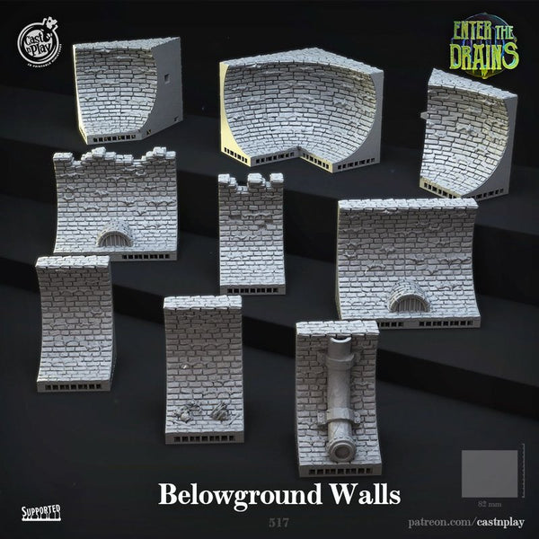Below Ground Walls 3D-printed model