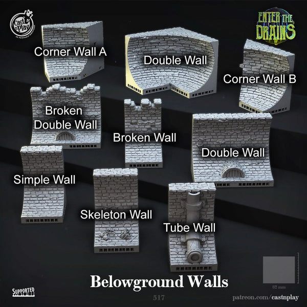 Below Ground Walls 3D-printed model