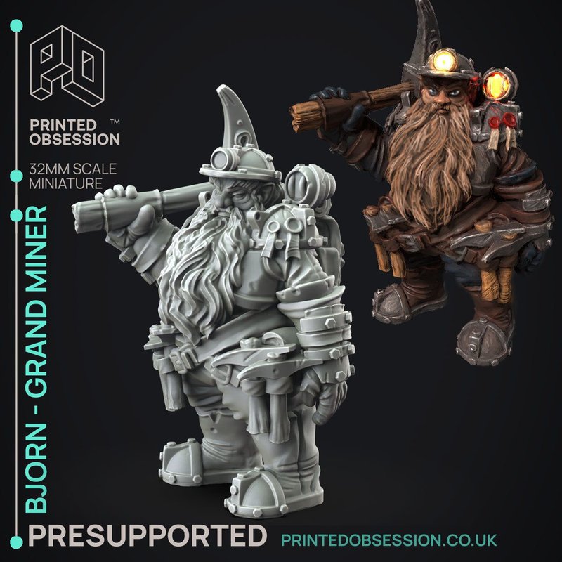 Bjorn - Grand Miner 3D-printed model