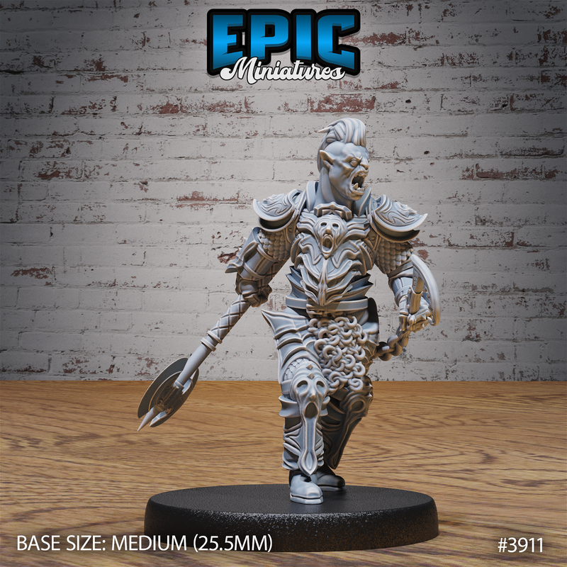 Black Guard Orc 3D-printed model