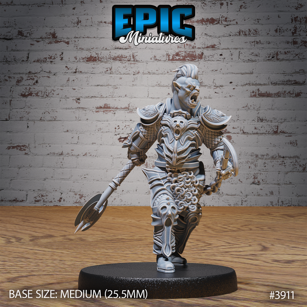 Black Guard Orc 3D-printed model