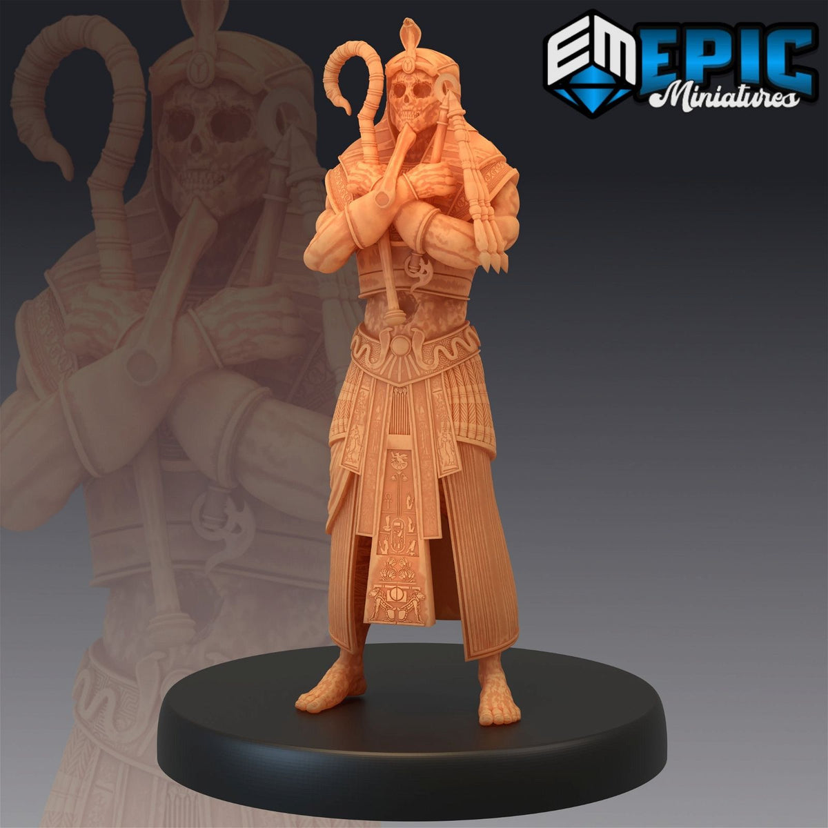 Black Pharaoh Standing - The Printable Dragon