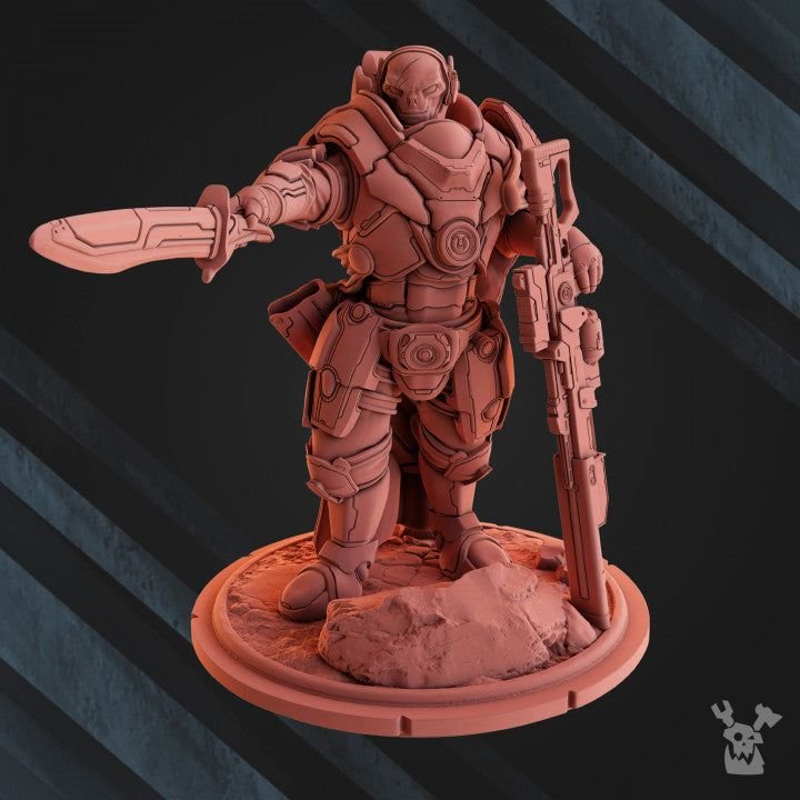 Black Sun Covenant Shays Infernosword 3D-printed model