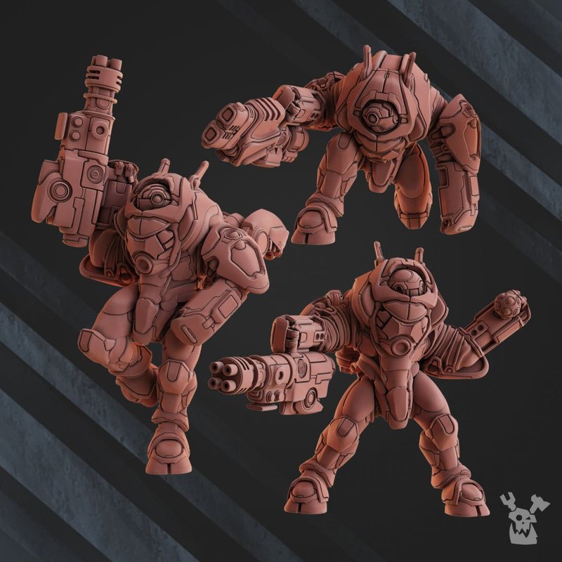 Black Sun Cyber Ghost Squad 3D-printed model