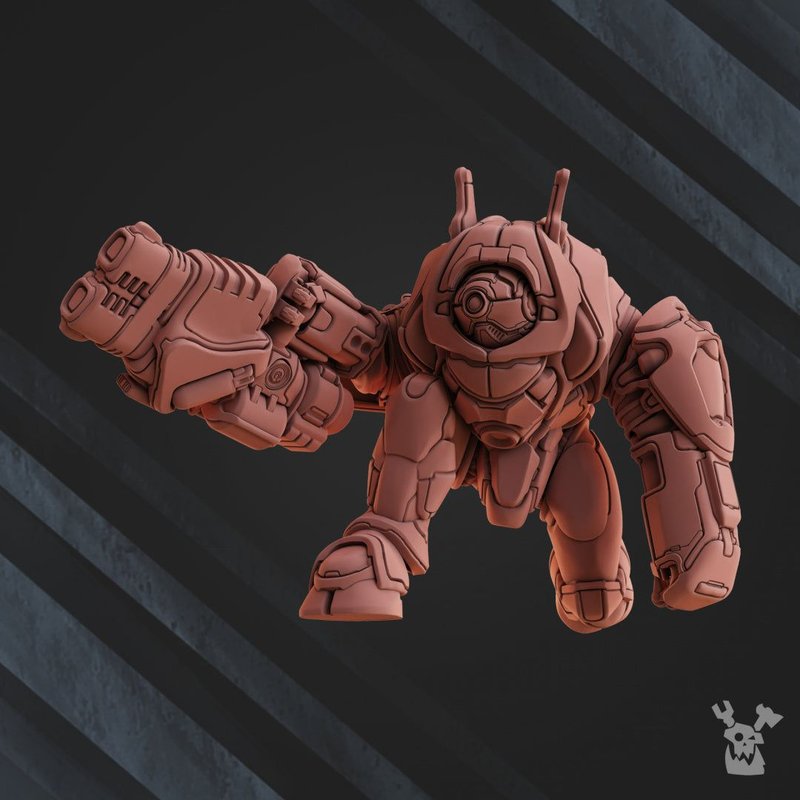 Black Sun Cyber Ghost Squad 3D-printed model