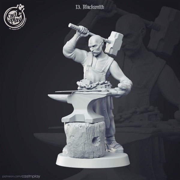 Blacksmith 3D-printed model