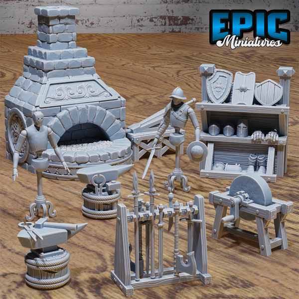 Blacksmith Scatter Set 3D-printed model