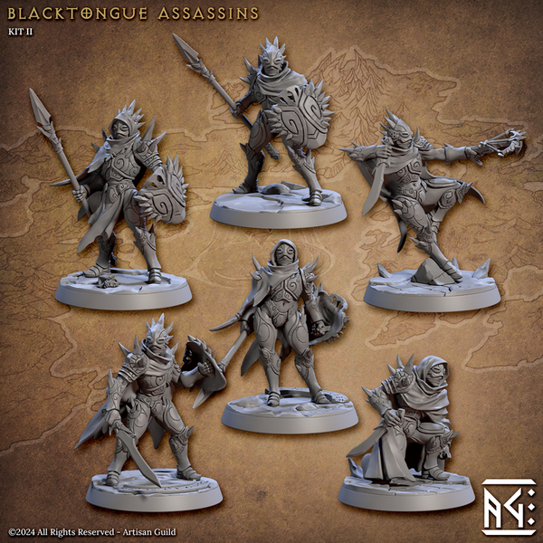 Blacktongue Assassins 3D-printed model