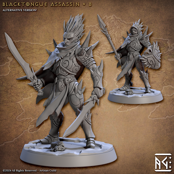 Blacktongue Assassins 3D-printed model