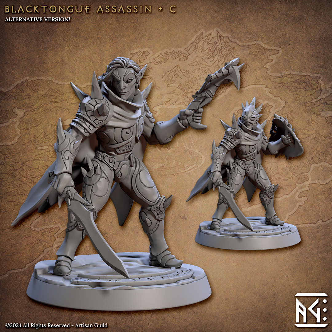 Blacktongue Assassins - The Printable Dragon