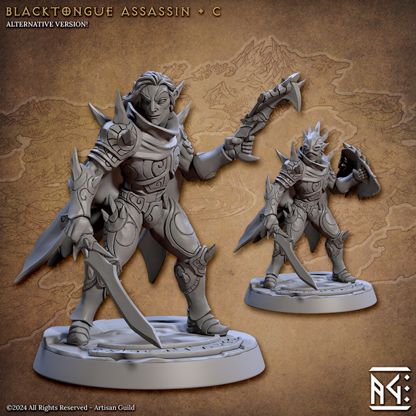 Blacktongue Assassins 3D-printed model