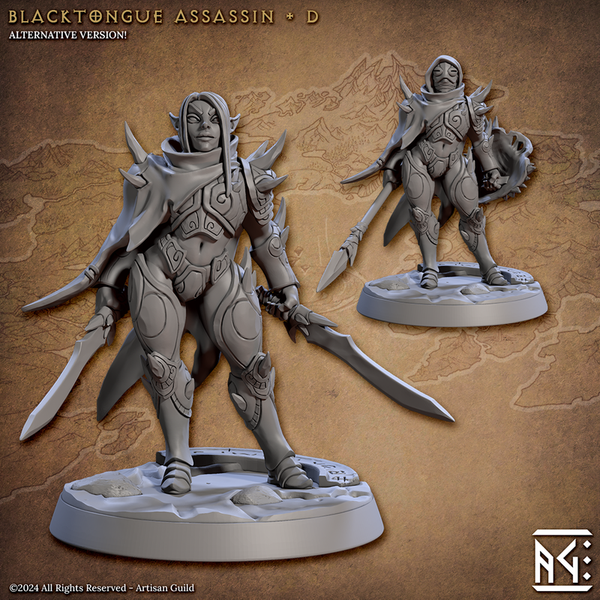 Blacktongue Assassins 3D-printed model