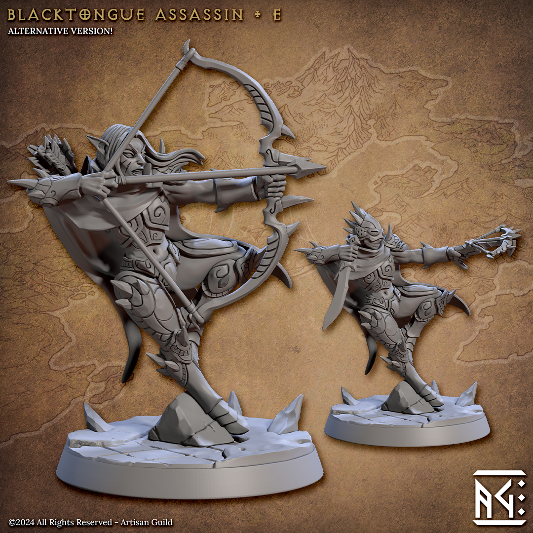 Blacktongue Assassins - The Printable Dragon