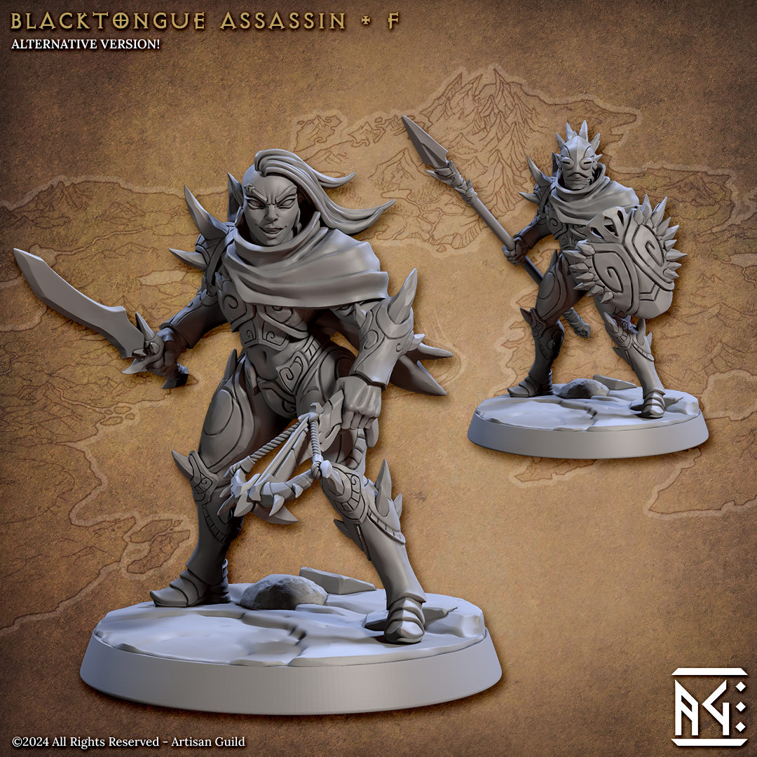 Blacktongue Assassins - The Printable Dragon