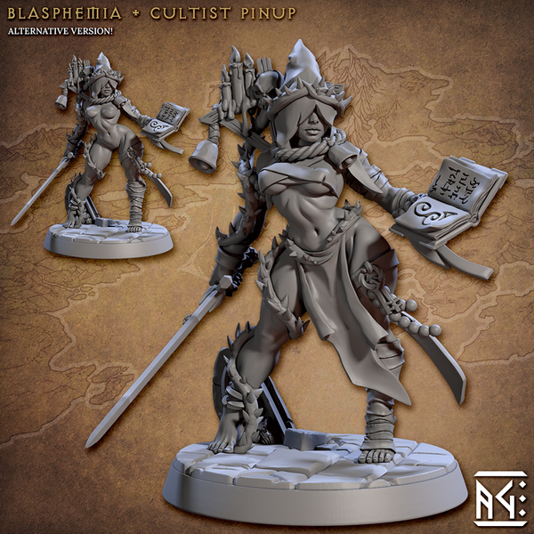 Blasphemia Cultist 3D-printed model