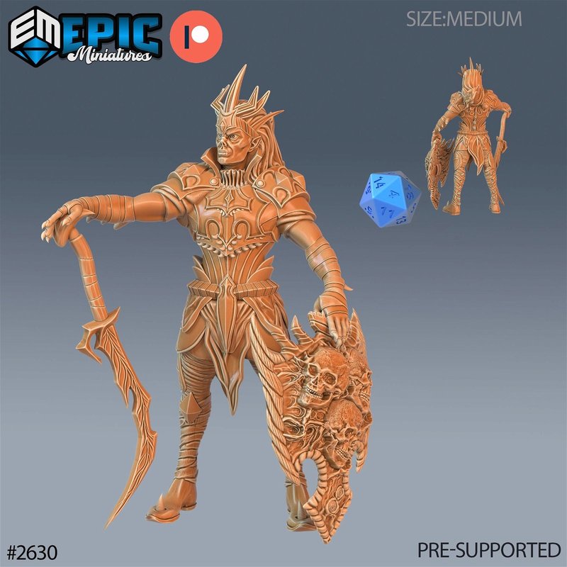 Blood Paladin 3D-printed model