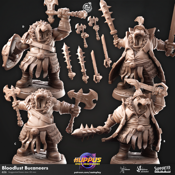 Bloodlust Bucaneers 3D-printed model