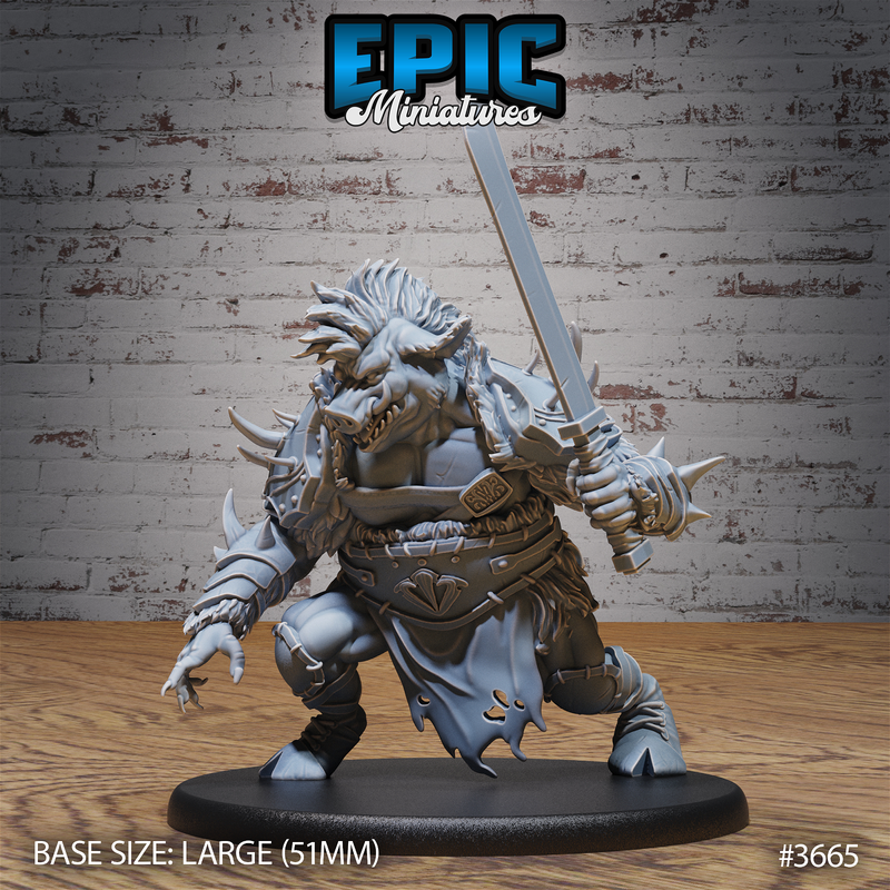Boar Folk Outlaw 3D-printed model