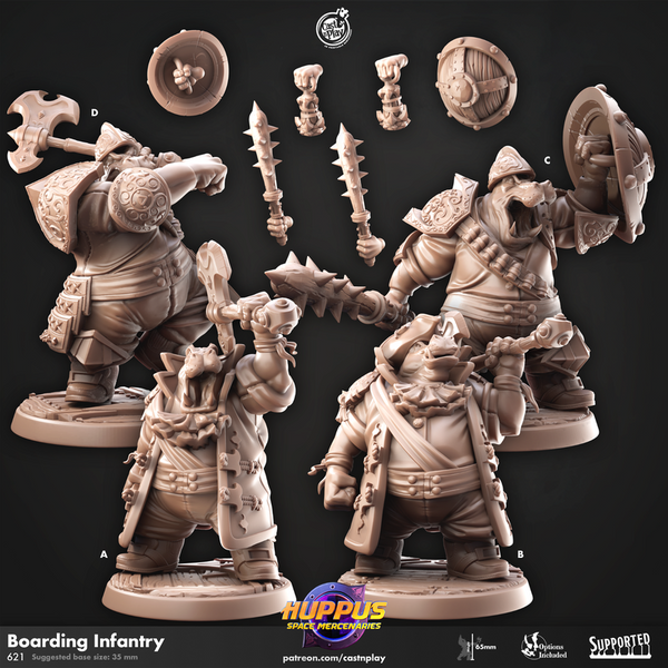 Boarding Infantry 3D-printed model