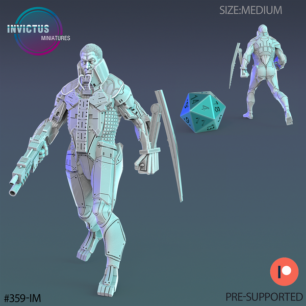 Body Guard Cyborg 3D-printed model